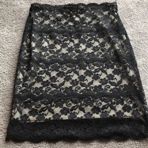 Black Lace Skirt
